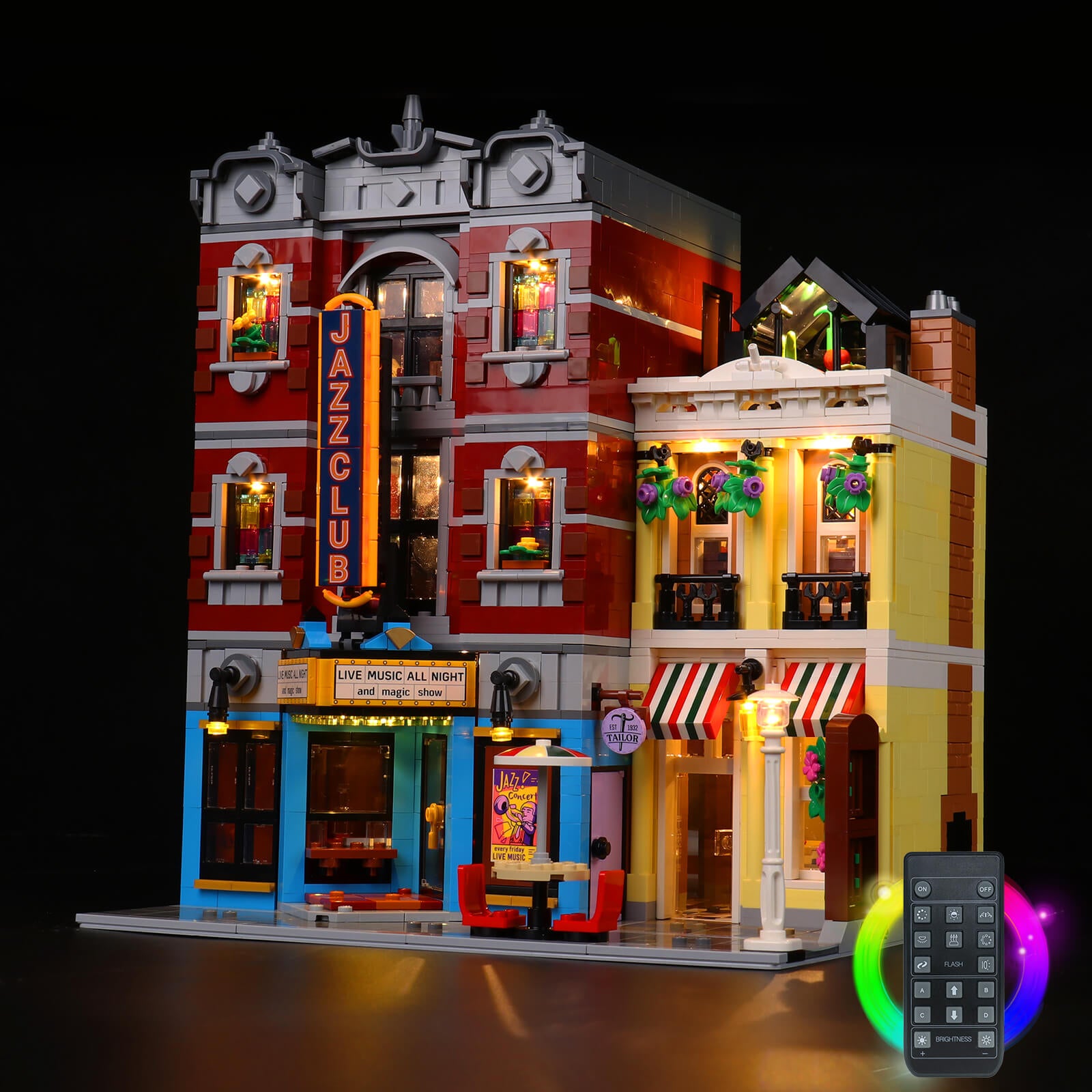 BrickBling Light Kit for LEGO Jazz Club 10312 Remote Control Version