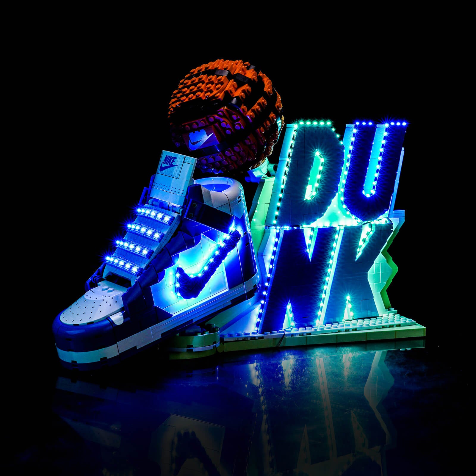 BrickBling Light Kit for LEGO Nike Dunk x LEGO Set 43008 Classic Version