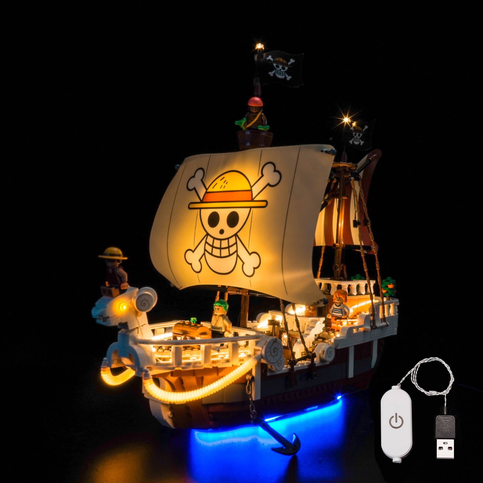 BrickBling Light Kit for LEGO One Piece The Going Merry Pirate Ship 75639 Classic Version
