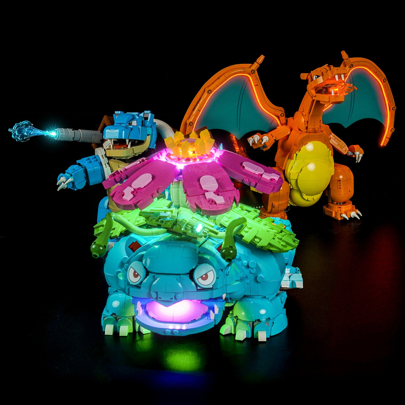 BrickBling Light Kit for LEGO Pokemon Venusaur, Charizard and Blastoise 72153