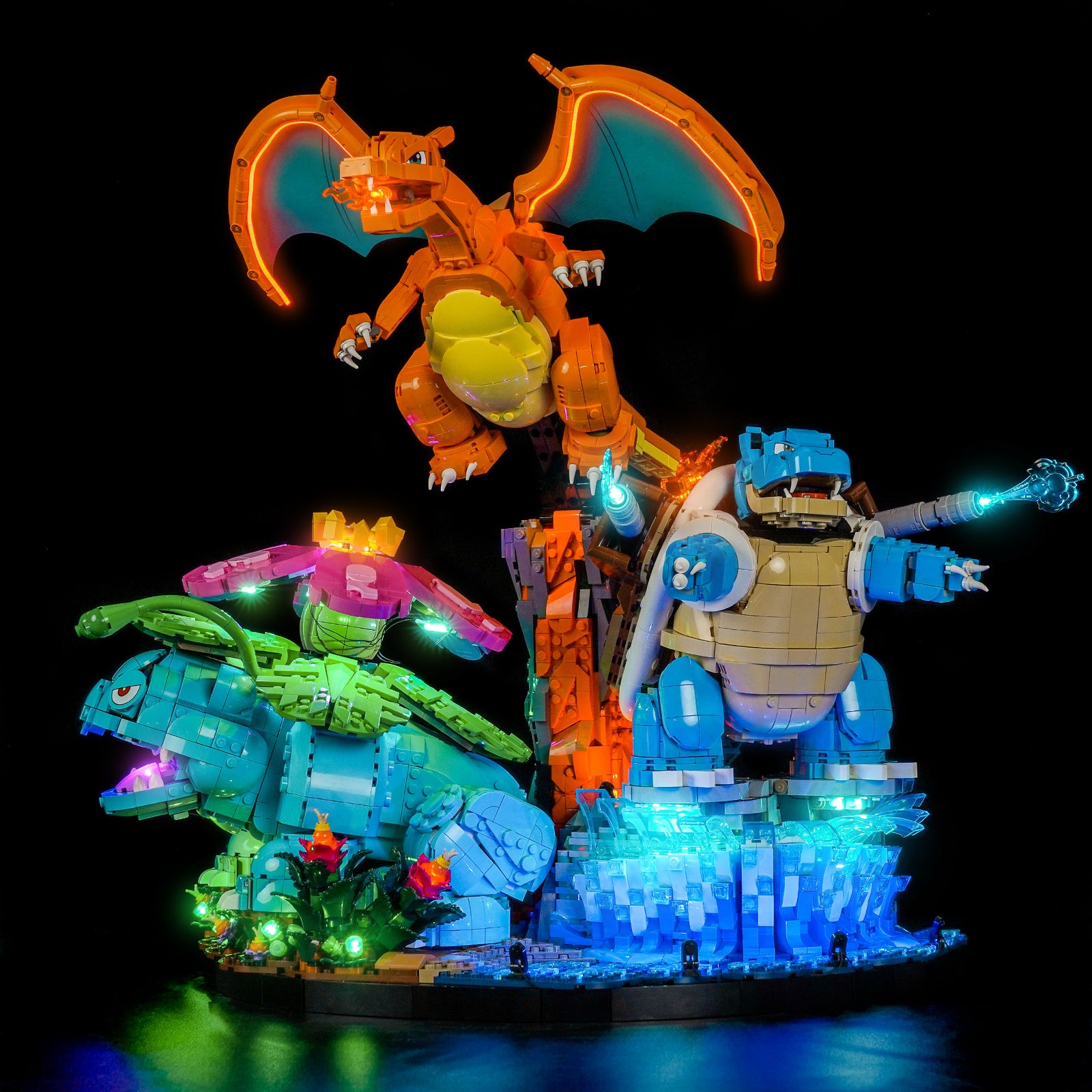 BrickBling Light Kit for LEGO Pokemon Venusaur, Charizard and Blastoise 72153