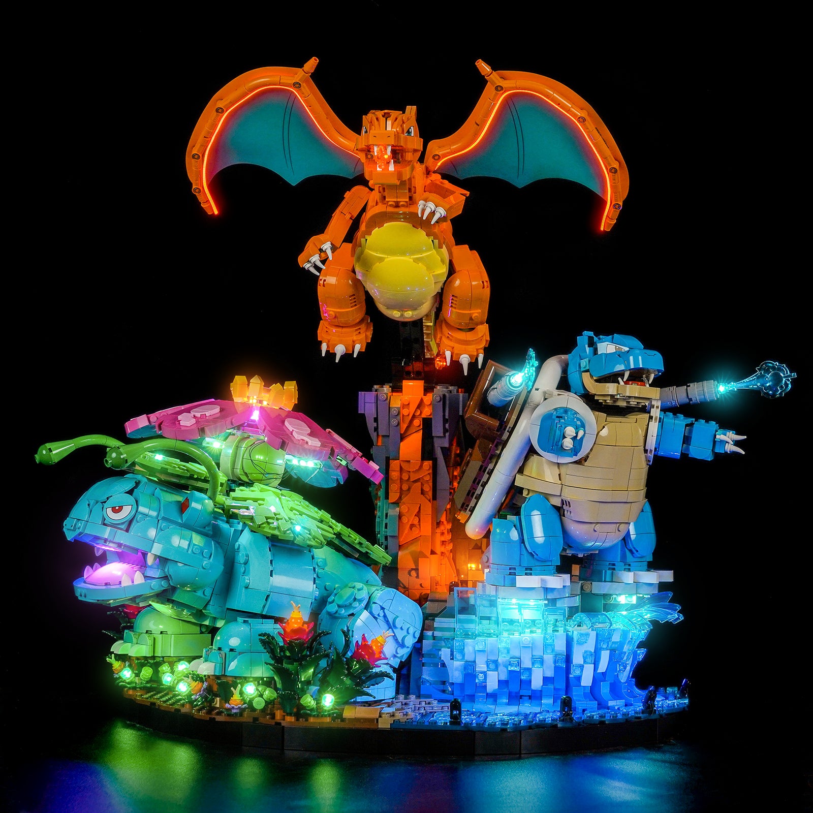BrickBling Light Kit for LEGO Pokemon Venusaur, Charizard and Blastoise 72153