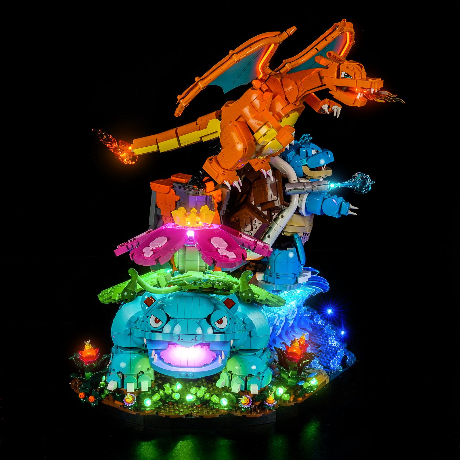 BrickBling Light Kit for LEGO Pokemon Venusaur, Charizard and Blastoise 72153