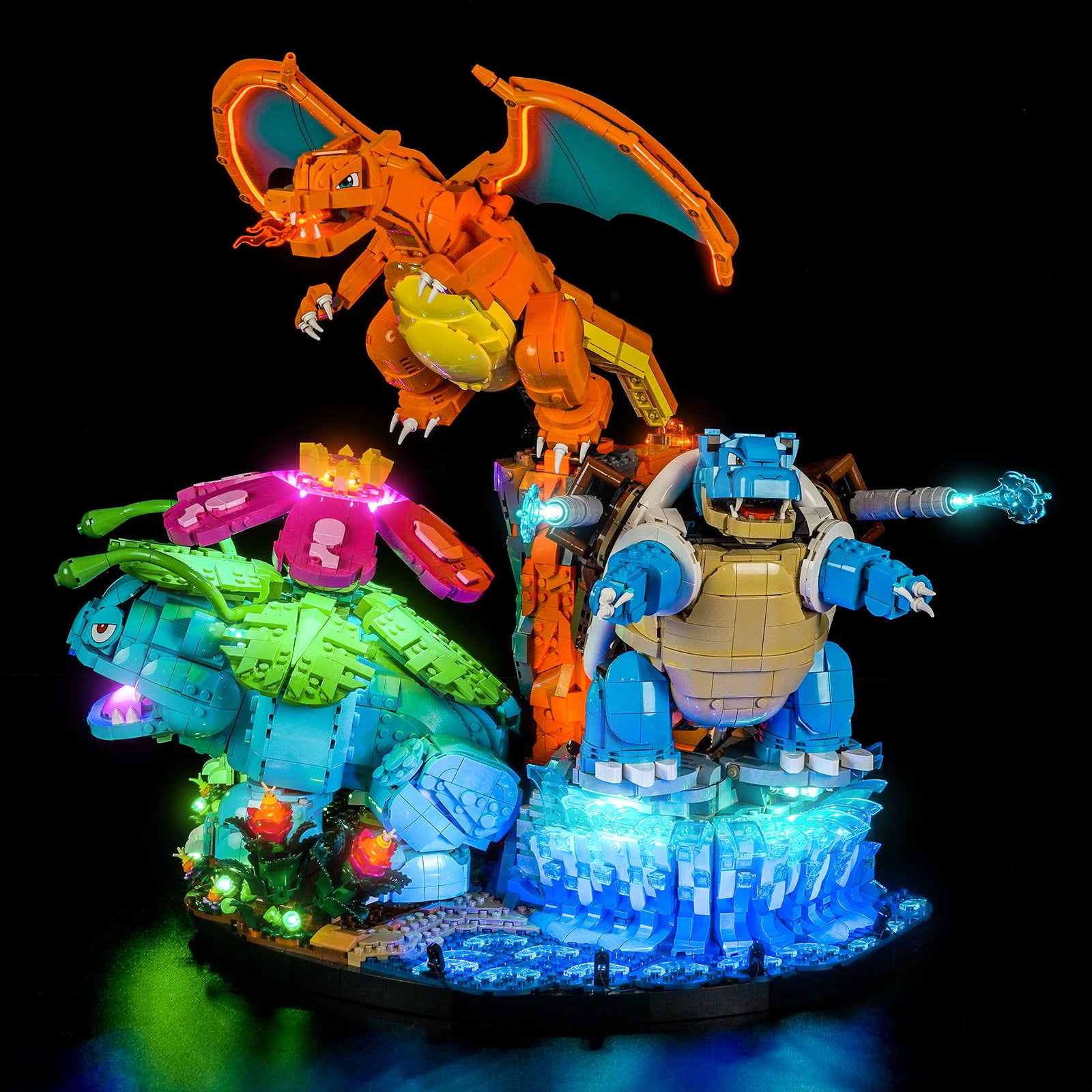 BrickBling Light Kit for LEGO Pokemon Venusaur, Charizard and Blastoise 72153