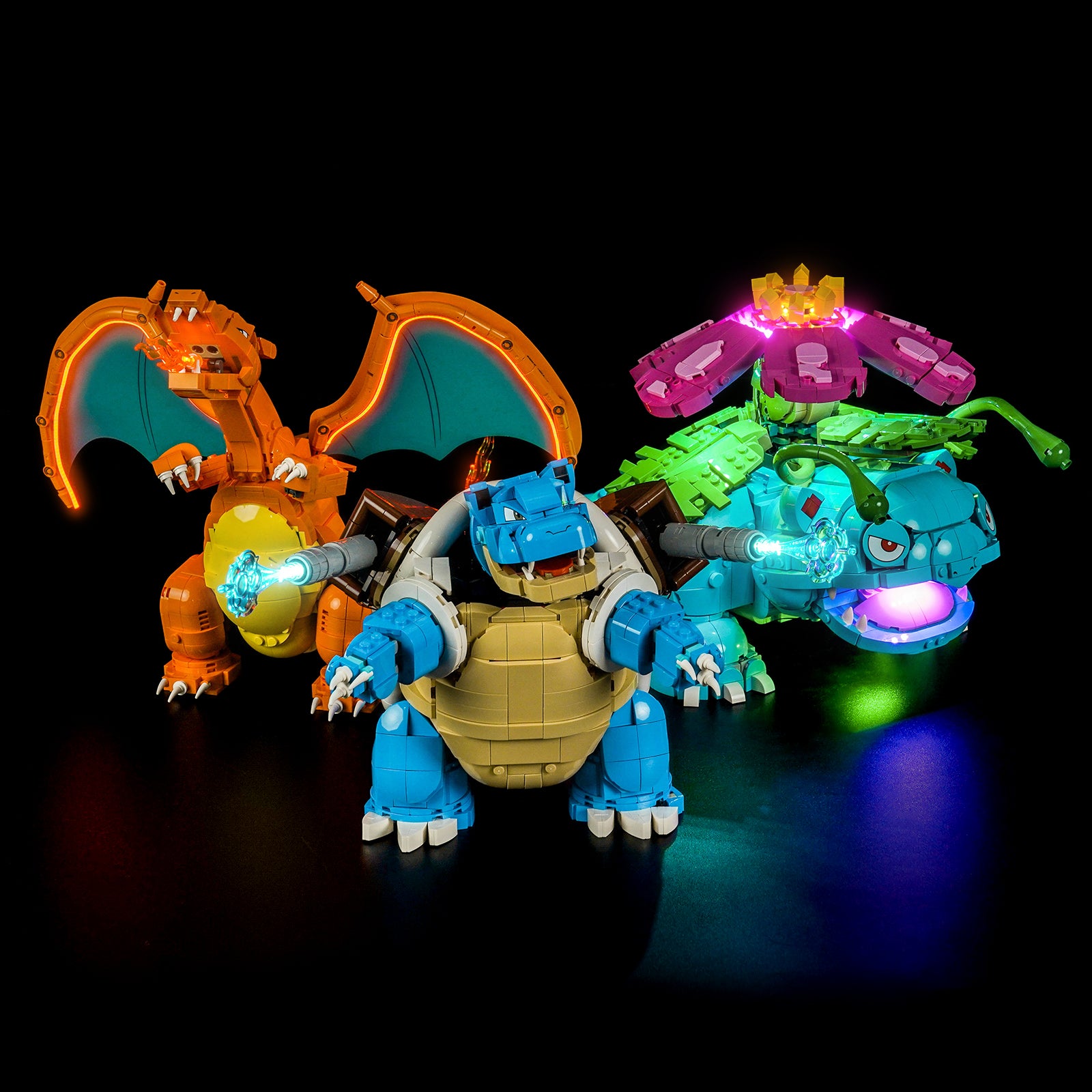 BrickBling Light Kit for LEGO Pokemon Venusaur, Charizard and Blastoise 72153