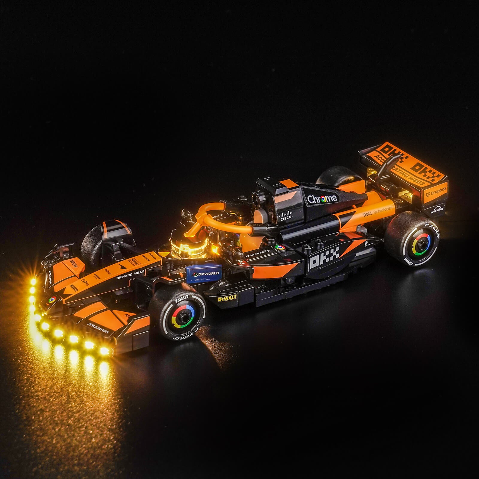 BrickBling Light Kit for LEGO Speed Champions McLaren F1® Team MCL38 Race Car 77251