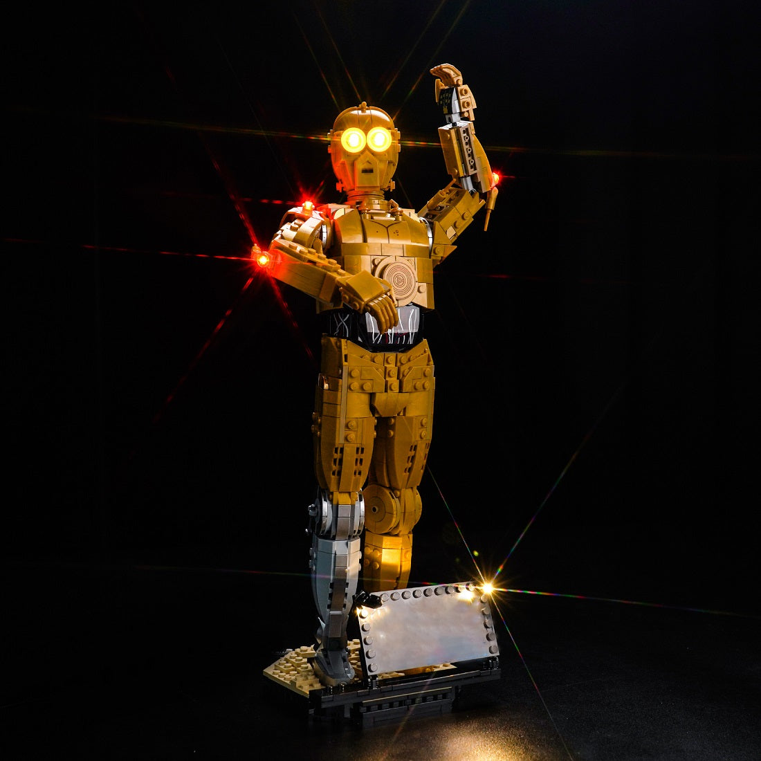 BrickBling Light Kit for LEGO Star Wars C-3PO 75398 Light-Control Version