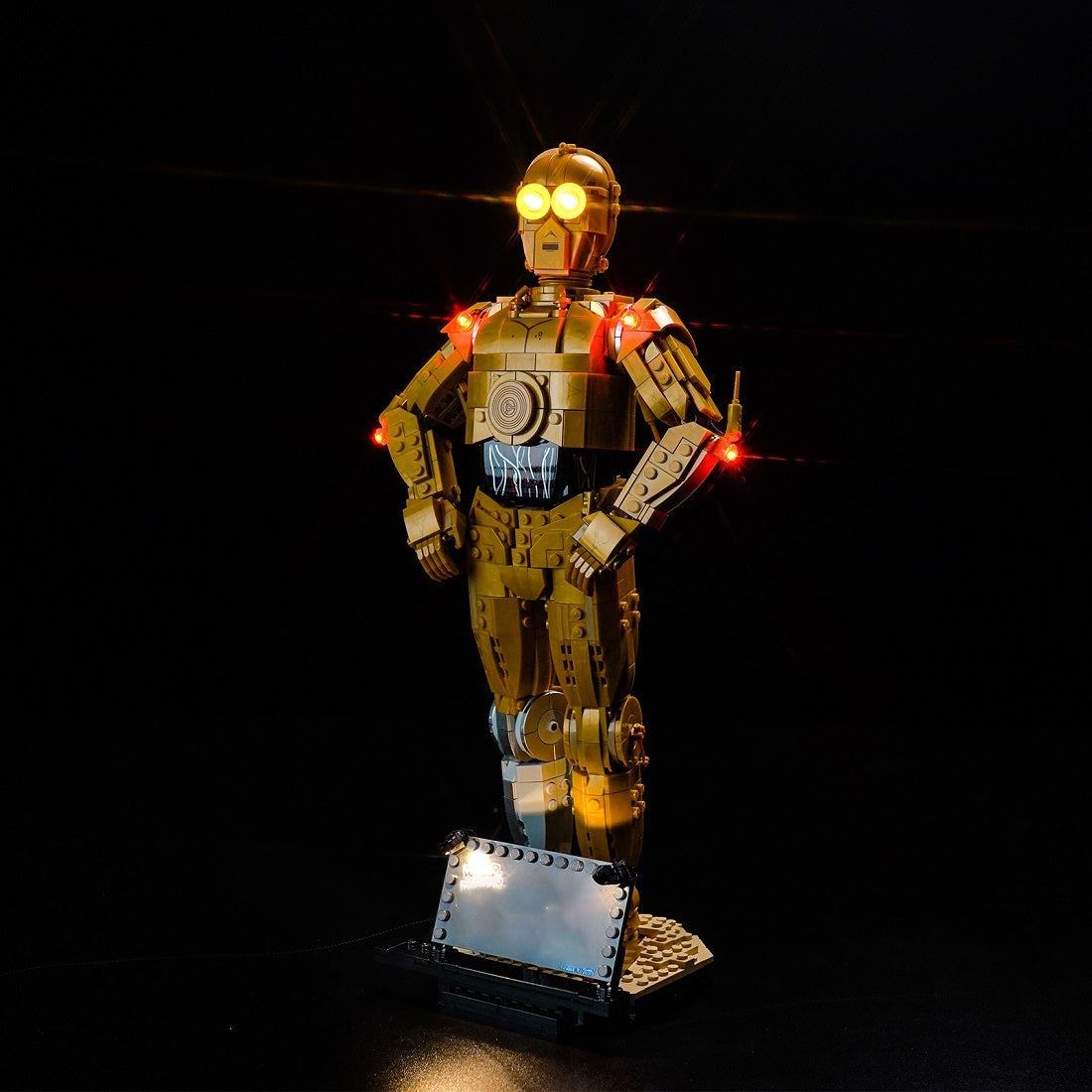 BrickBling Light Kit for LEGO Star Wars C-3PO 75398 Light-Control Version