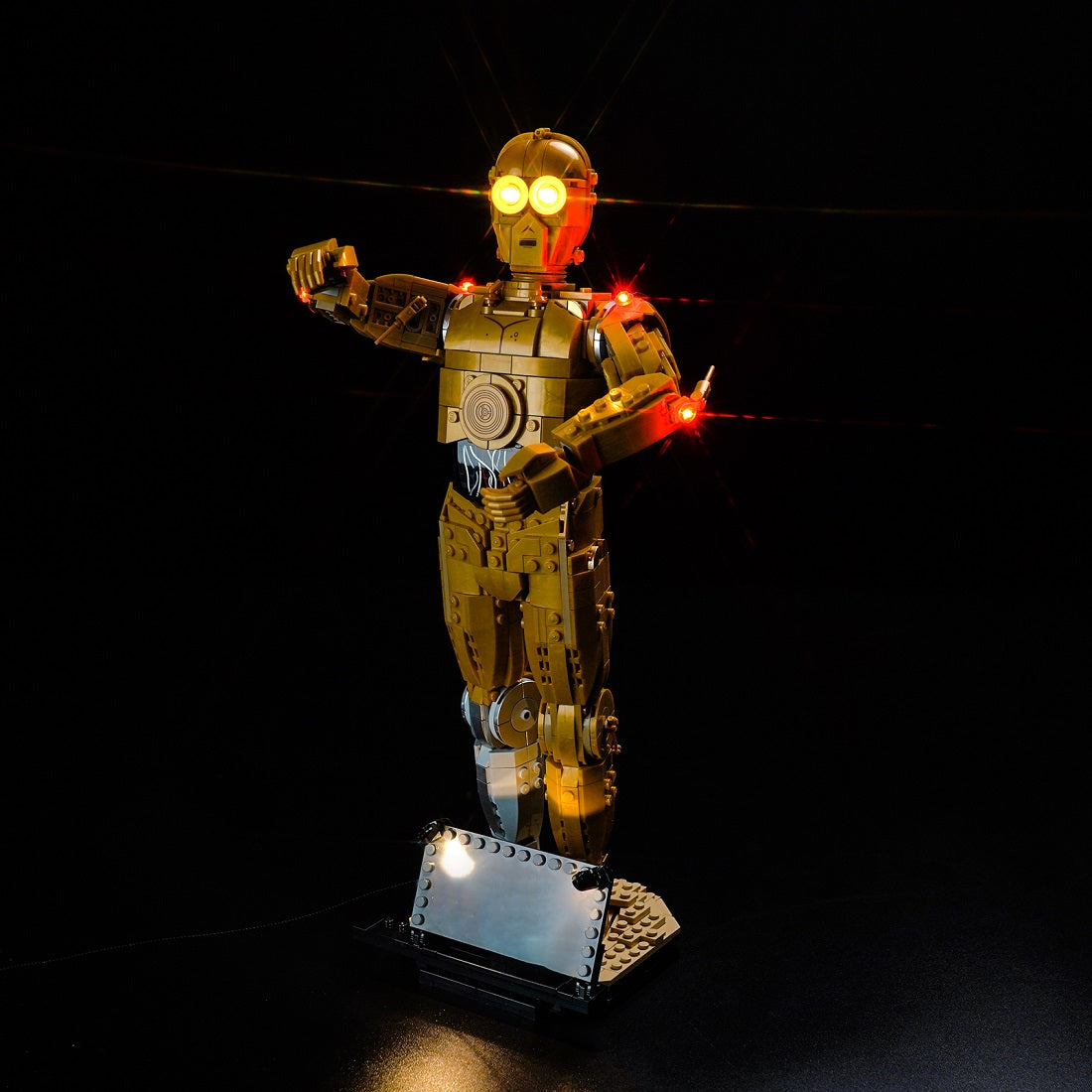 BrickBling Light Kit for LEGO Star Wars C-3PO 75398 Light-Control Version