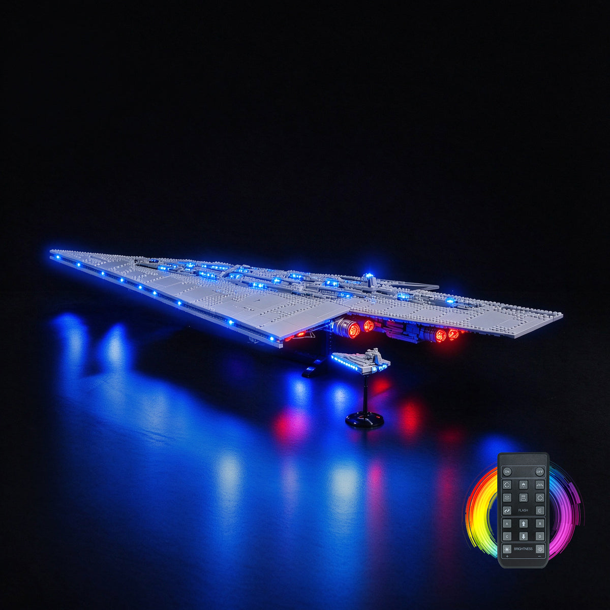BrickBling Light Kit for LEGO Star Wars Executor Super Star Destroyer 75457 Remote Control Version