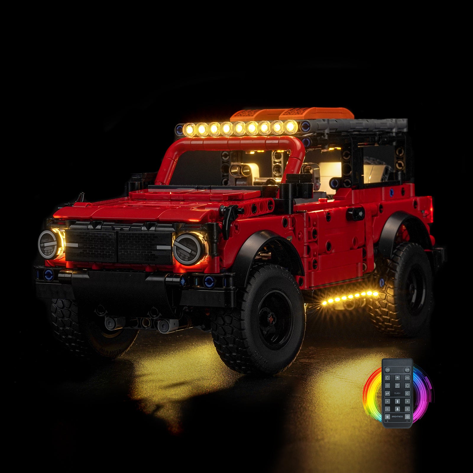 BrickBling Light Kit for LEGO Technic Ford Bronco® SUV 42213 Remote Control Version