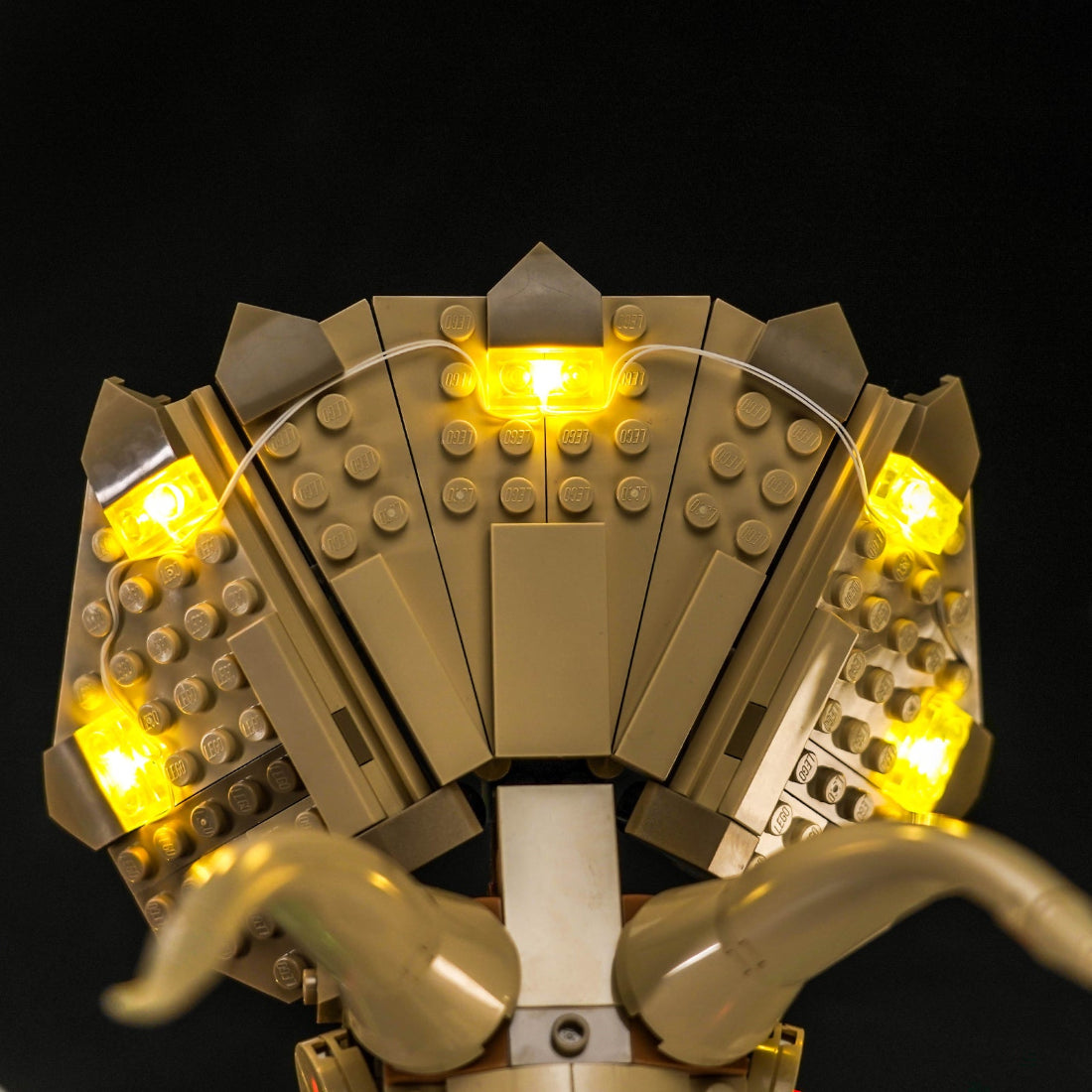 BrickBling Light Kit for LEGO Jurassic World Dinosaur Fossils: Triceratops Skull 76969