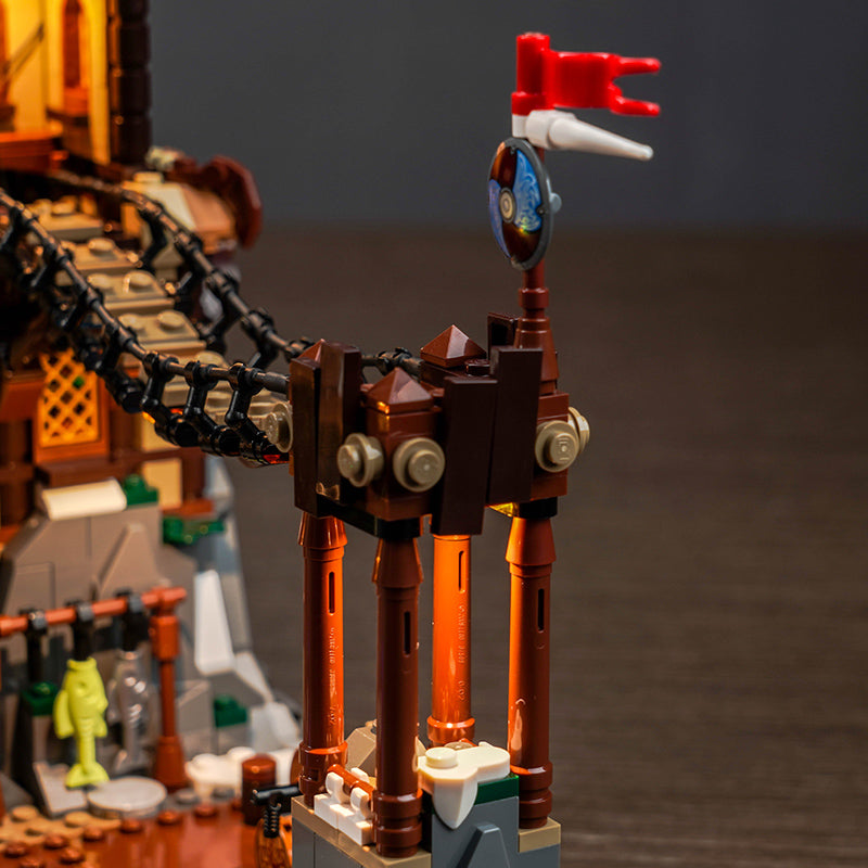 BrickBling Lichtset für LEGO Wikingerdorf 21343