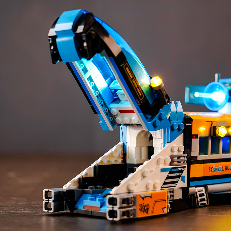 Kit d'éclairage BrickBling pour LEGO DREAMZzz Le bus spatial de M. Oz 71460, version télécommandée