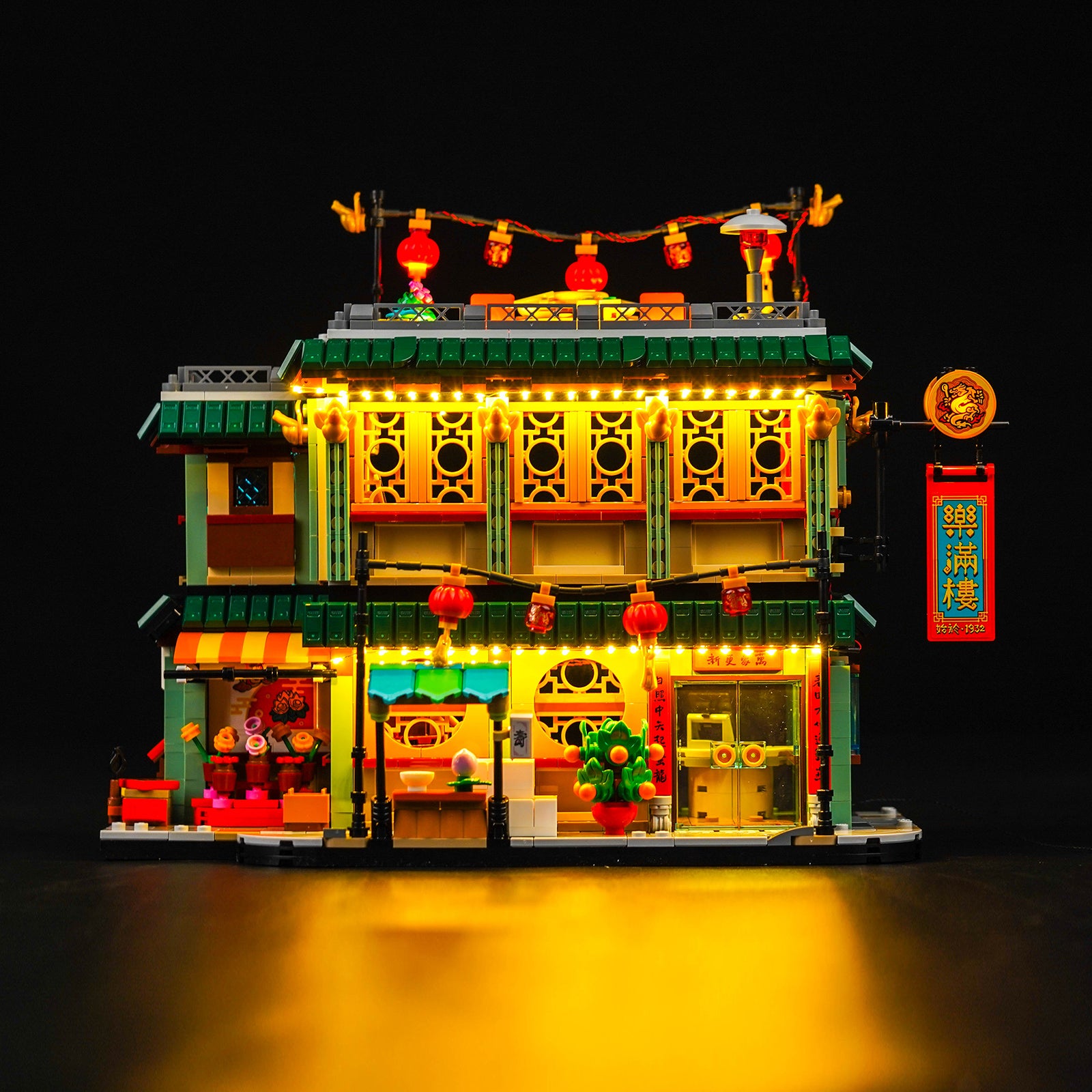 BrickBling Light Kit for LEGO Family Reunion Celebration 80113 Classic Version
