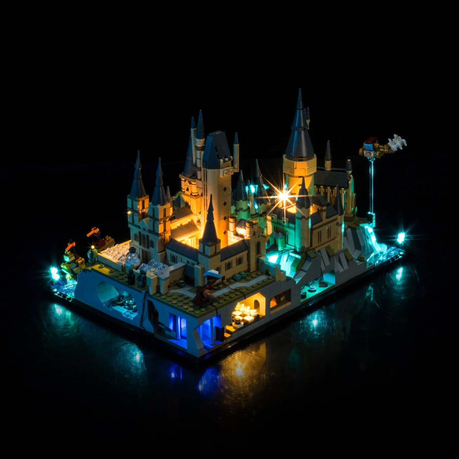 BrickBling Lichtset für LEGO Harry Potter Hogwarts™ Schloss und Gelände 76419, neue Version