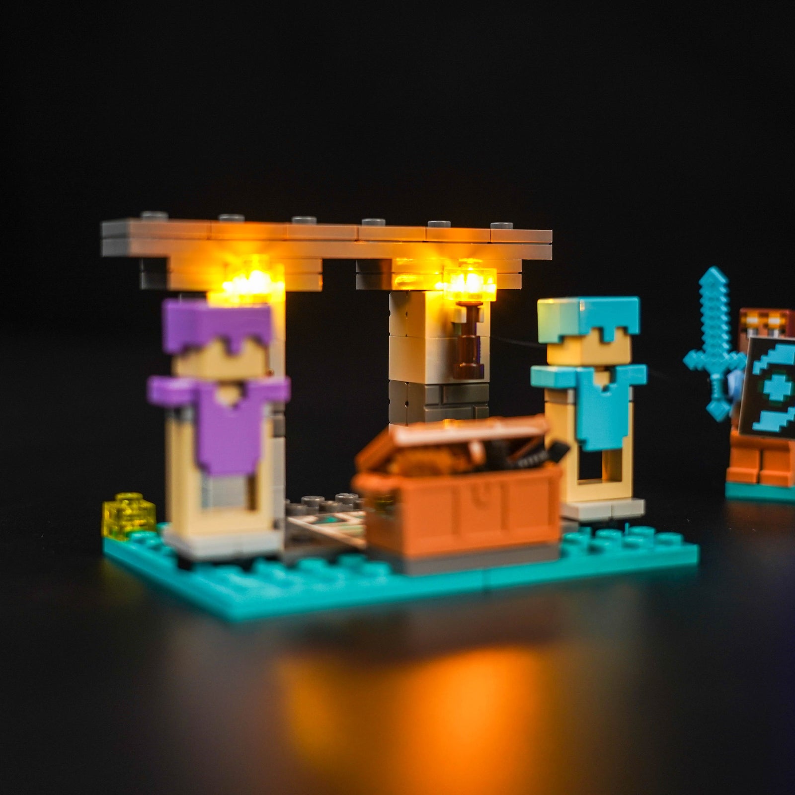 BrickBling Light Kit for LEGO Minecraft The Armory 21252
