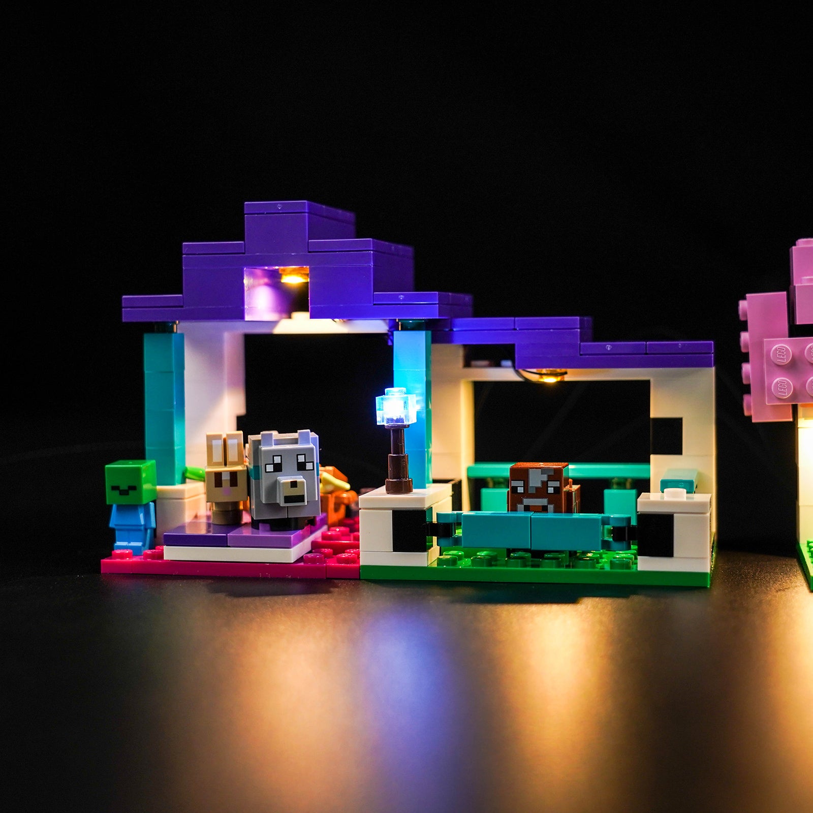 Light Up Your LEGO Minecraft The Animal Sanctuary 21253