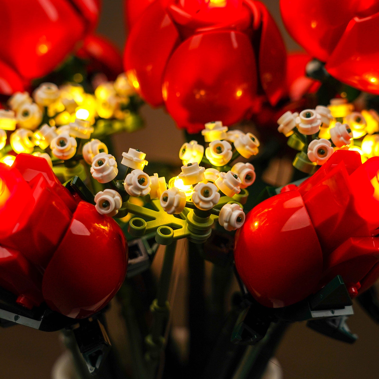 Kit d'éclairage BrickBling pour icônes LEGO Bouquet de roses 10328