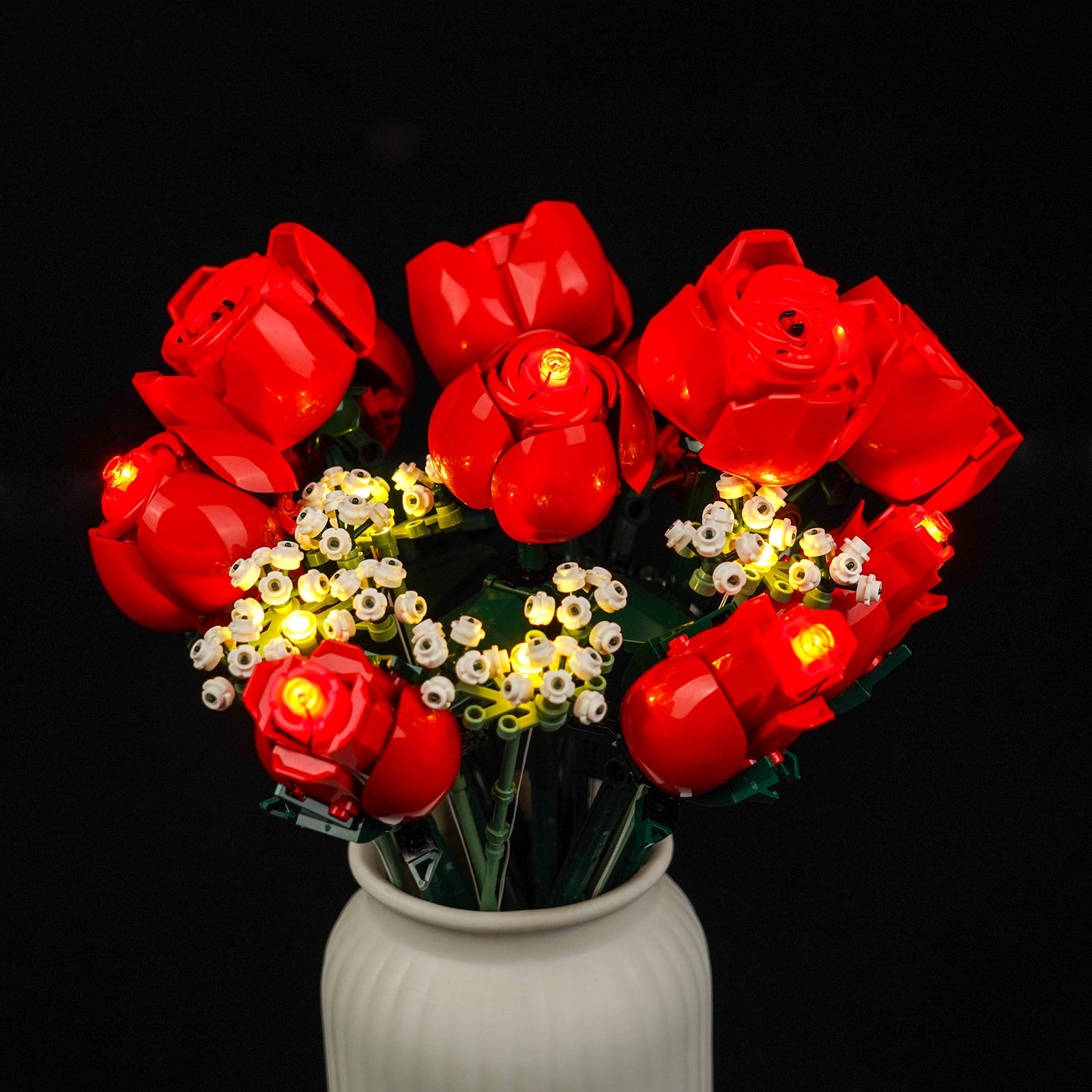 Kit d'éclairage BrickBling pour icônes LEGO Bouquet de roses 10328