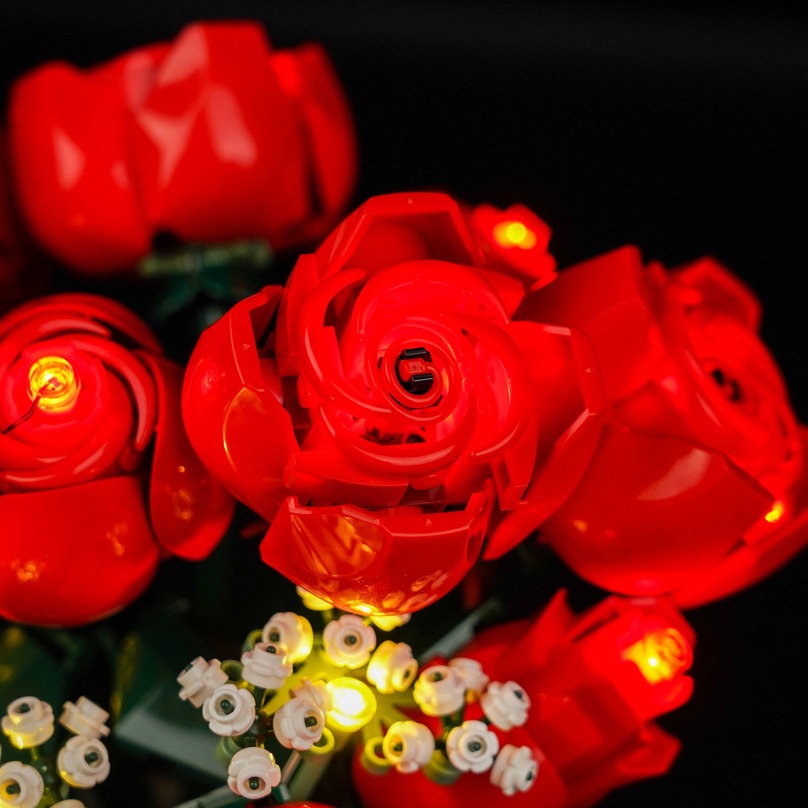 Kit d'éclairage BrickBling pour icônes LEGO Bouquet de roses 10328