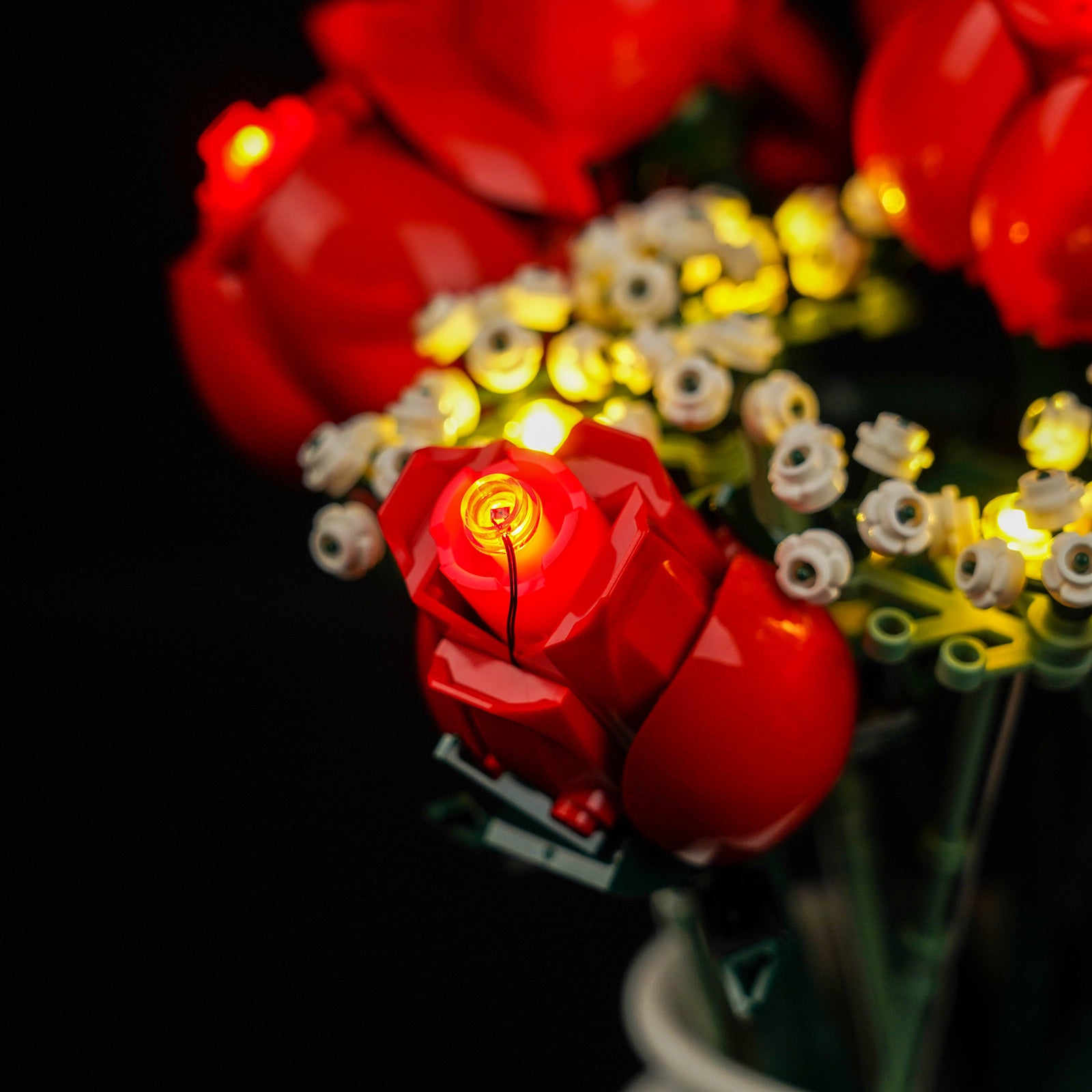 Kit d'éclairage BrickBling pour icônes LEGO Bouquet de roses 10328
