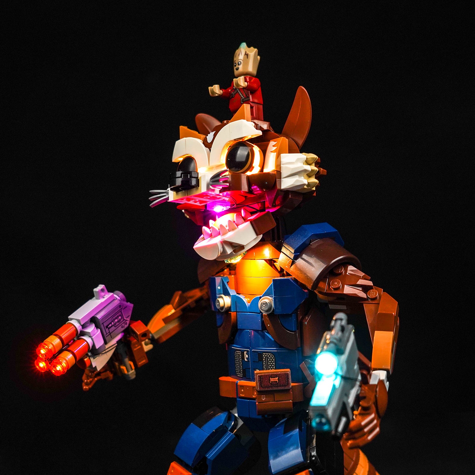 BrickbBling Light Kit for LEGO Marvel Rocket & Baby Groot 76282
