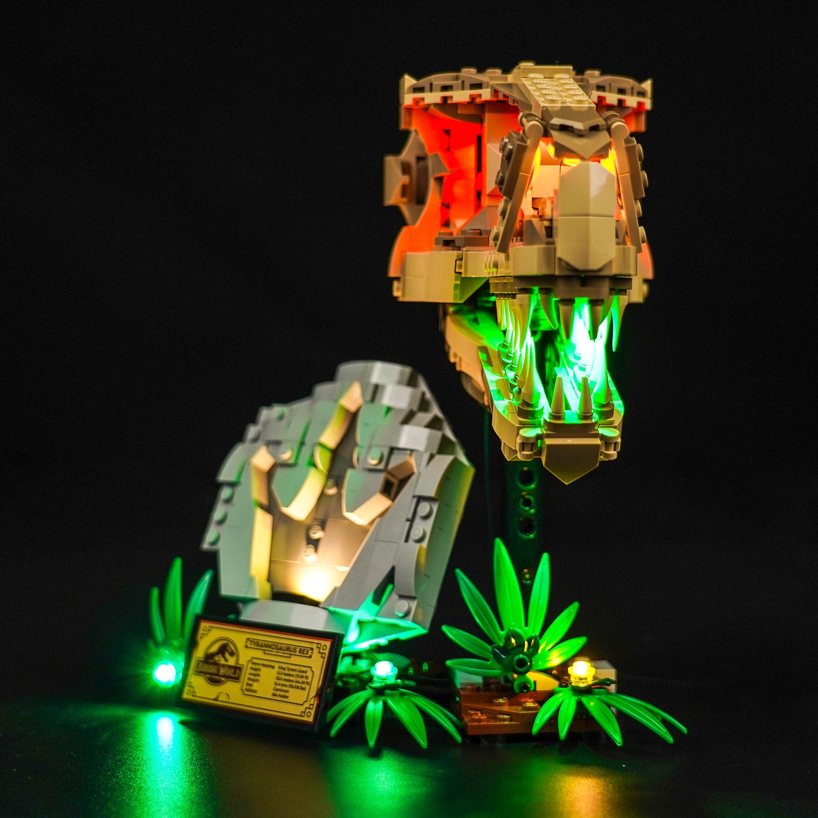 BrickBling Light Kit for LEGO Jurassic World Dinosaur Fossils: T. rex Skull 76964