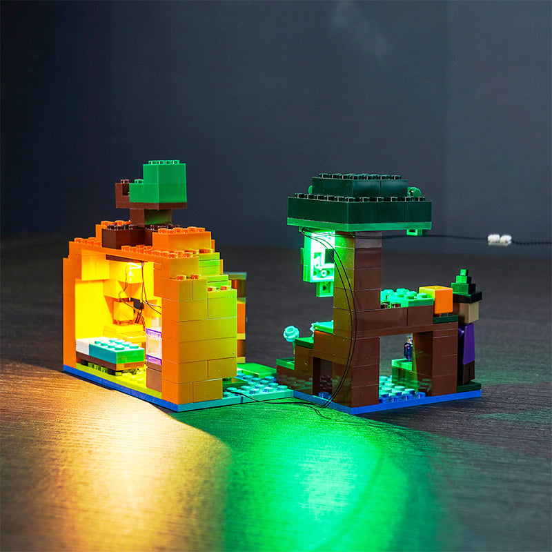 Kit d'éclairage BrickBling pour ensemble de jeu LEGO La ferme aux citrouilles 21248