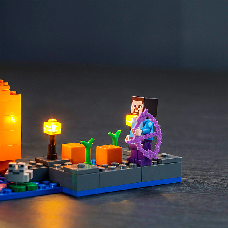 Kit d'éclairage BrickBling pour ensemble de jeu LEGO La ferme aux citrouilles 21248