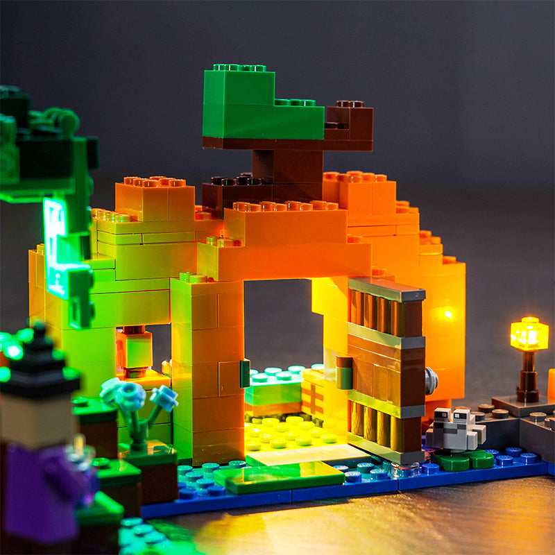 Kit d'éclairage BrickBling pour ensemble de jeu LEGO La ferme aux citrouilles 21248