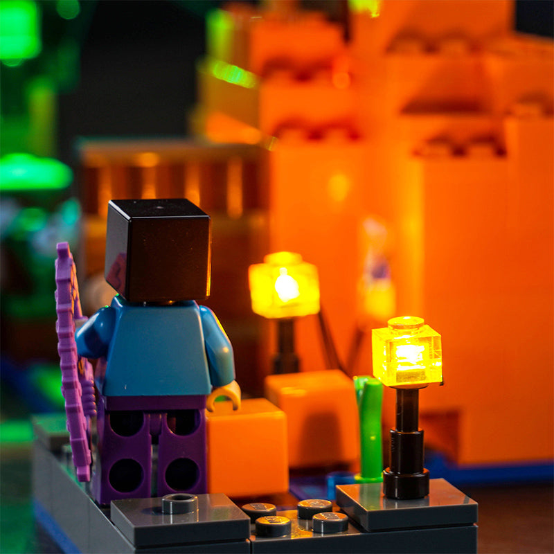 Kit d'éclairage BrickBling pour ensemble de jeu LEGO La ferme aux citrouilles 21248