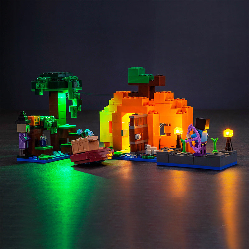 Kit d'éclairage BrickBling pour ensemble de jeu LEGO La ferme aux citrouilles 21248