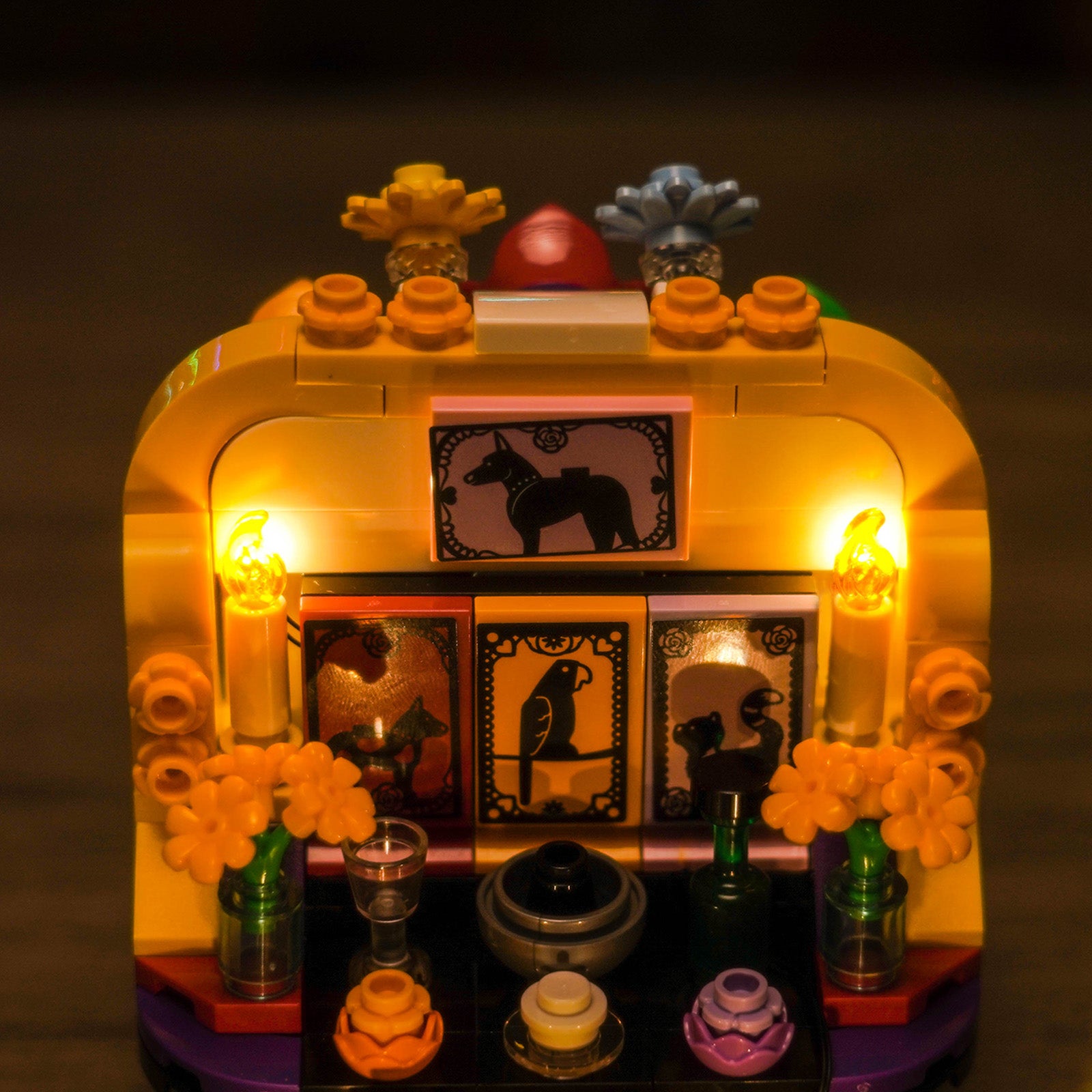 Kit d'éclairage BrickBling pour LEGO Altar of the Dead 40811