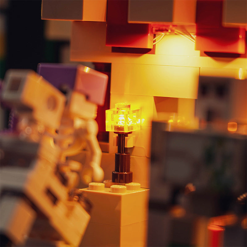 Kit d'éclairage BrickBling pour LEGO La forteresse du Golem de fer 21250