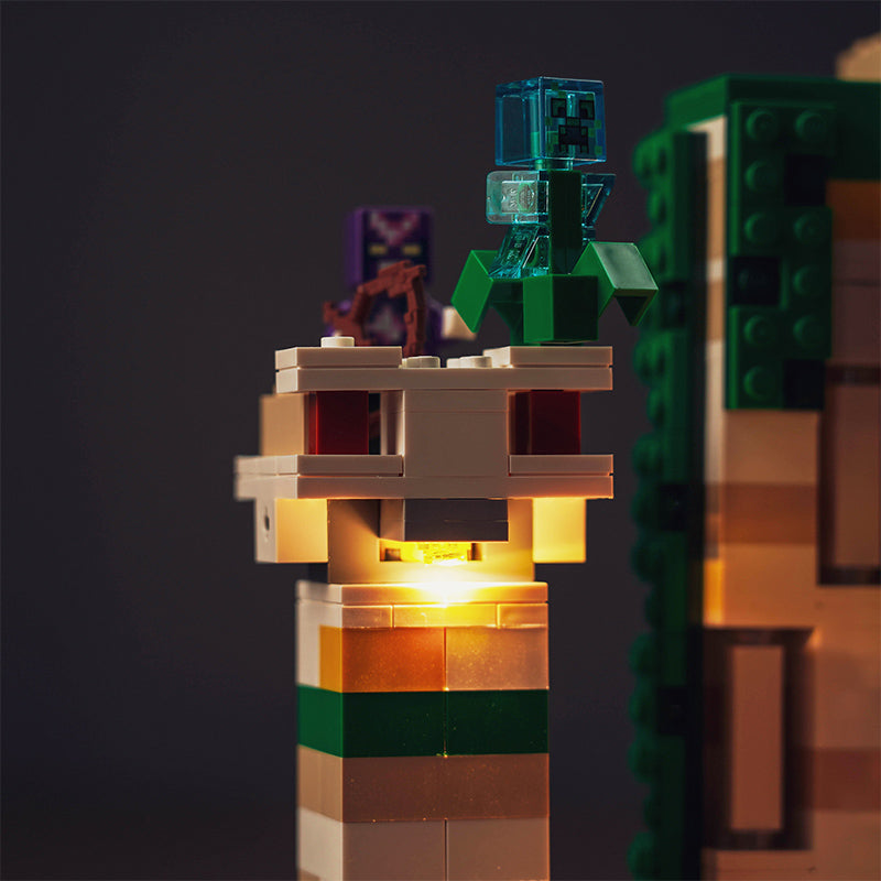 Kit d'éclairage BrickBling pour LEGO La forteresse du Golem de fer 21250