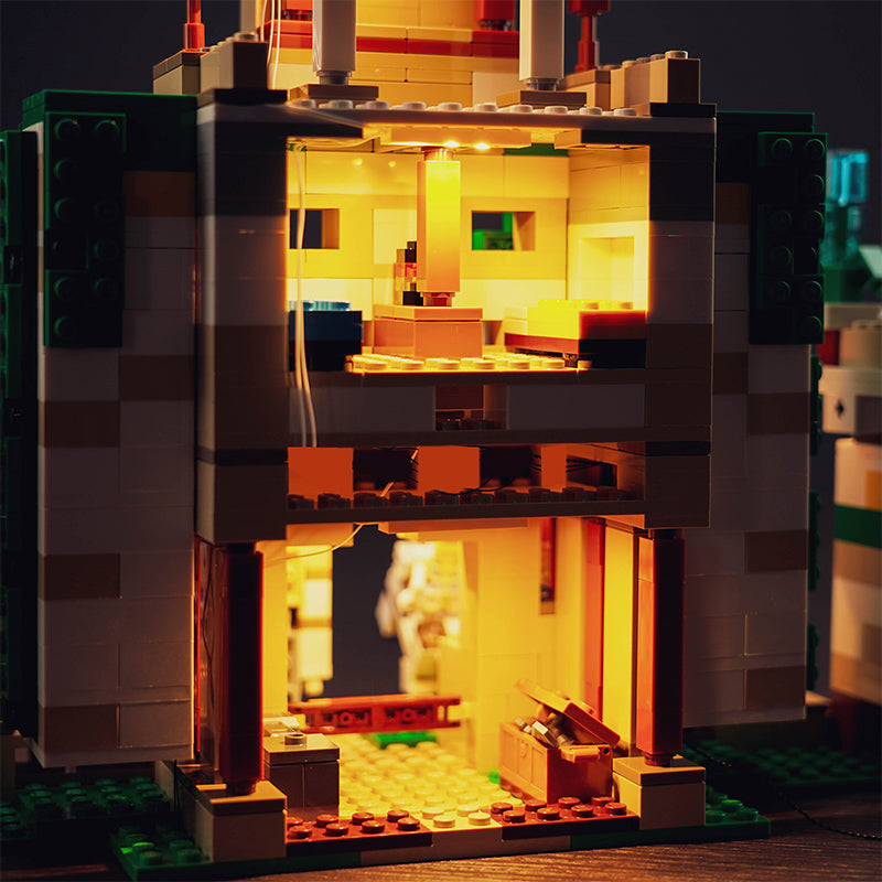 Kit d'éclairage BrickBling pour LEGO La forteresse du Golem de fer 21250