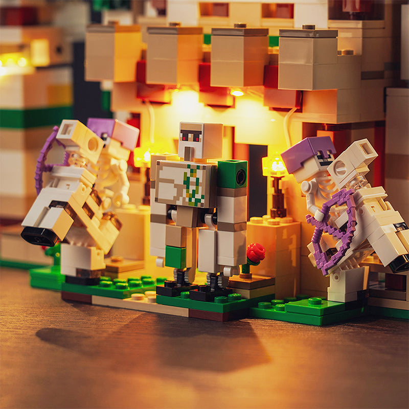 Kit d'éclairage BrickBling pour LEGO La forteresse du Golem de fer 21250