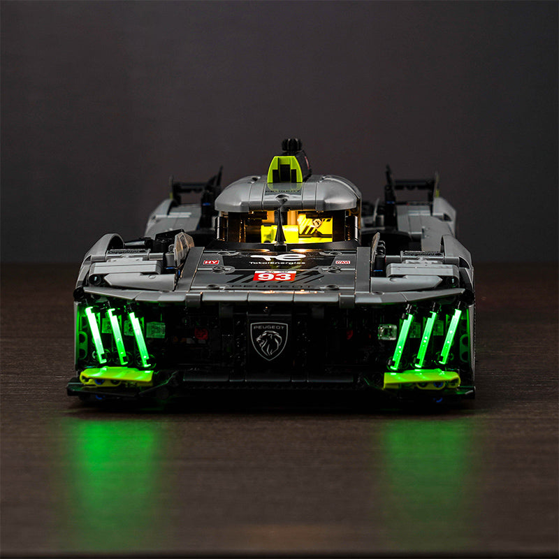 BrickBling Lichtset für LEGO Technic Peugeot 9X8 24H Le Mans Hybrid Hypercar 42156