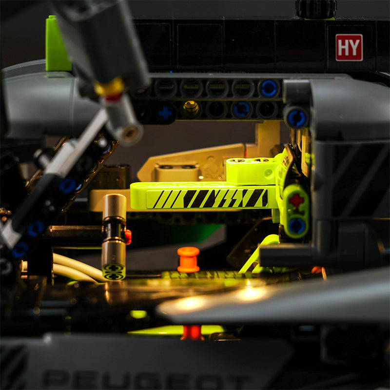BrickBling Lichtset für LEGO Technic Peugeot 9X8 24H Le Mans Hybrid Hypercar 42156