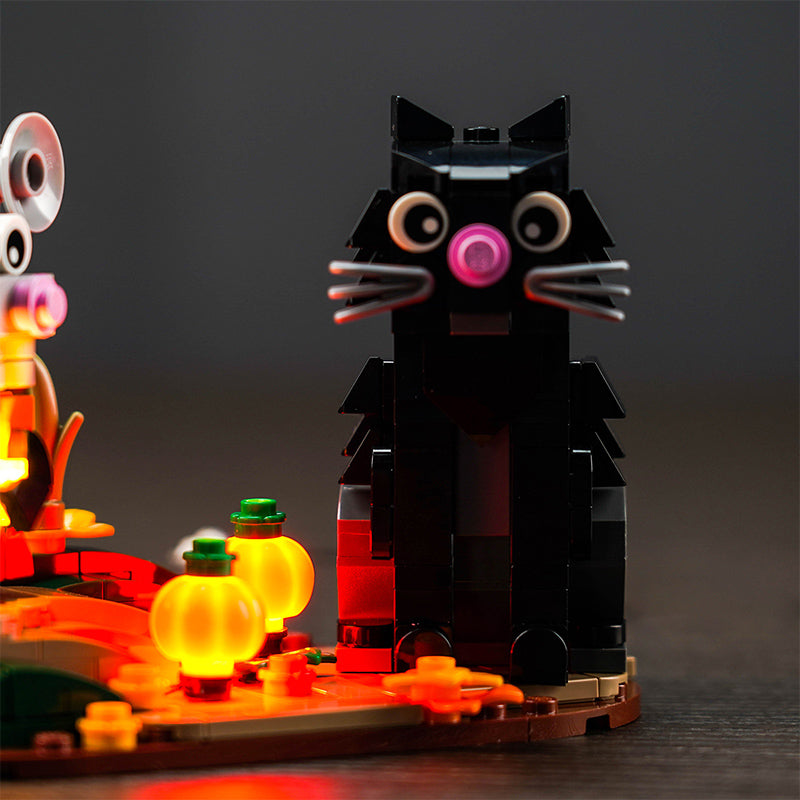 Brickbling Light Kit For LEGO Halloween Cat & Mouse 40570