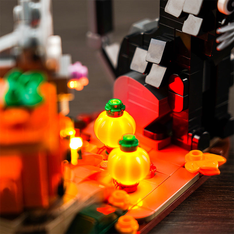 Brickbling Light Kit For LEGO Halloween Cat & Mouse 40570