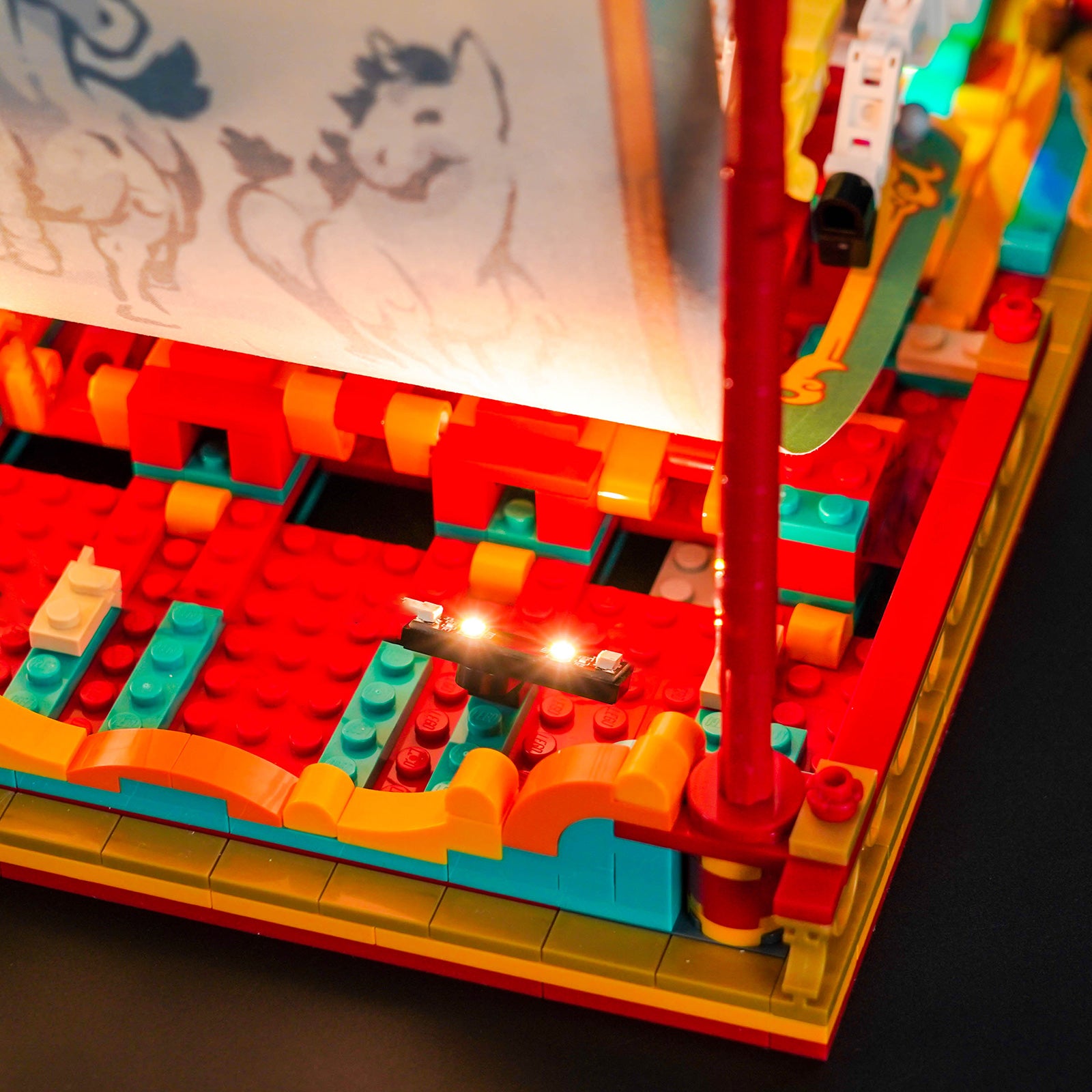 BrickBling Light Kit for LEGO Galloping Horses Canvas 80119