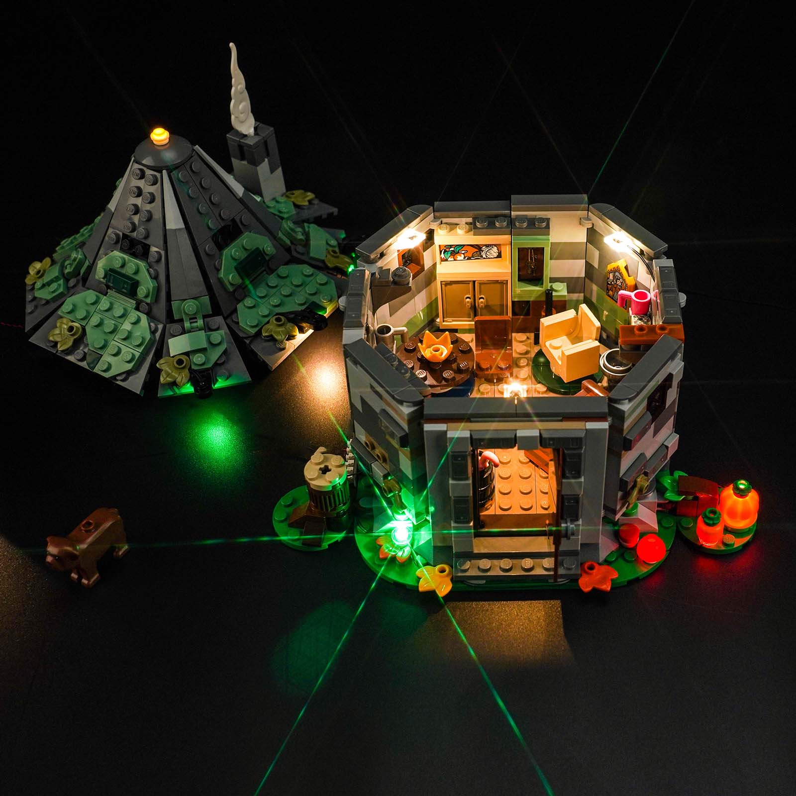 BrickBling Light Kit for LEGO Hagrid's Hut: An Unexpected Visit 76428