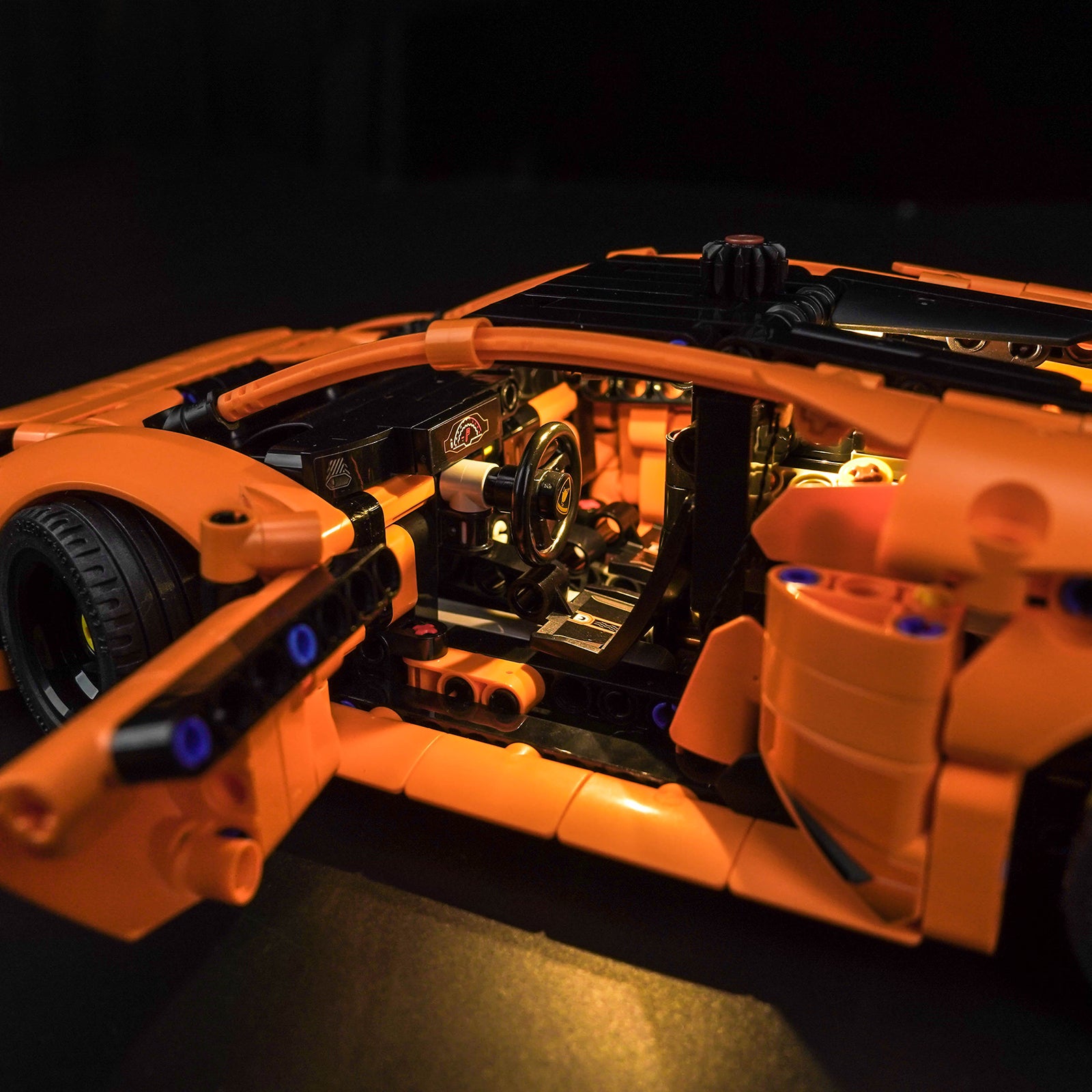 BrickBling Lichtset für LEGO Lamborghini Huracán Tecnica Orange 42196