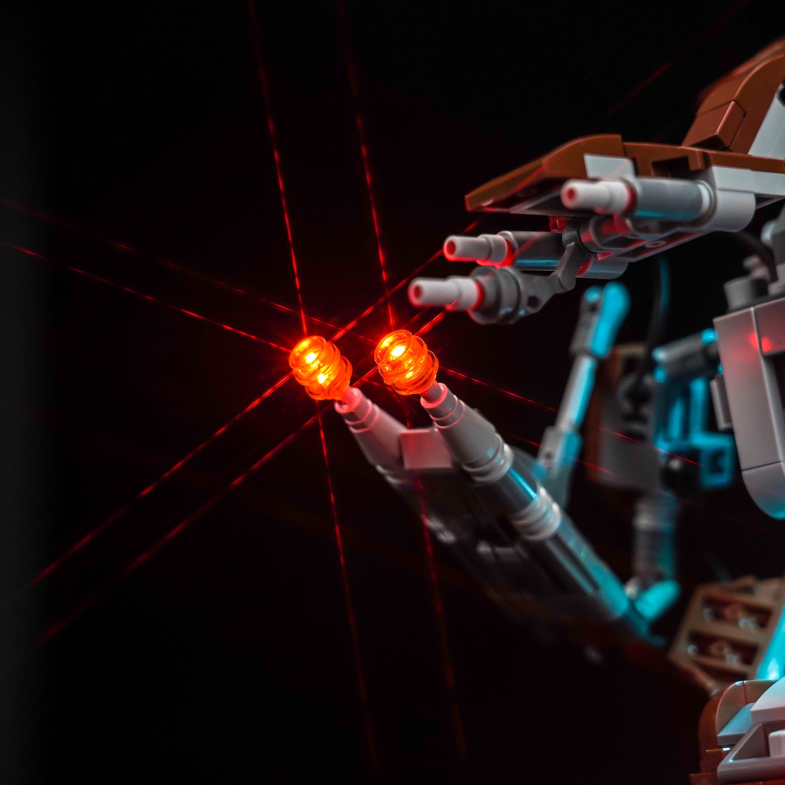 Details of the Lighting Effects for BrickBling Light Kit for LEGO Star Wars Droideka 75381