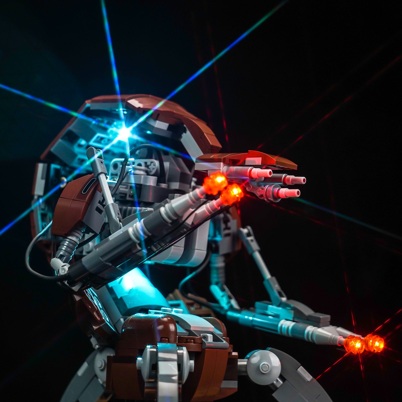 Details of the Lighting Effects for BrickBling Light Kit for LEGO Star Wars Droideka 75381