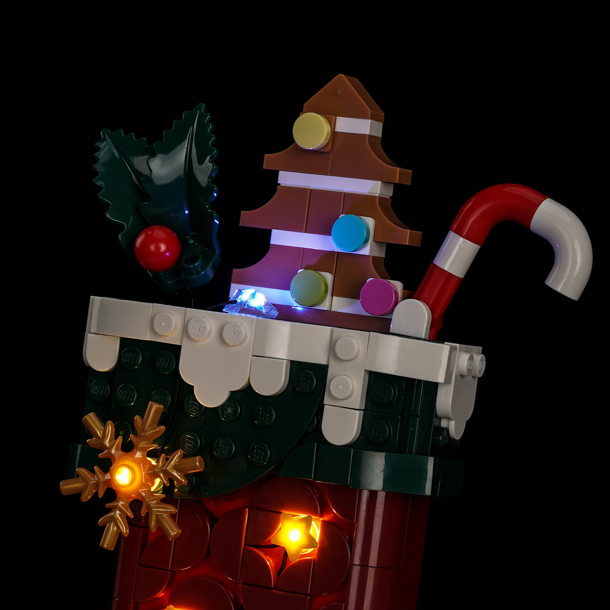 BrickBling Beleuchtungsset für LEGO Weihnachtsstrumpf 40958