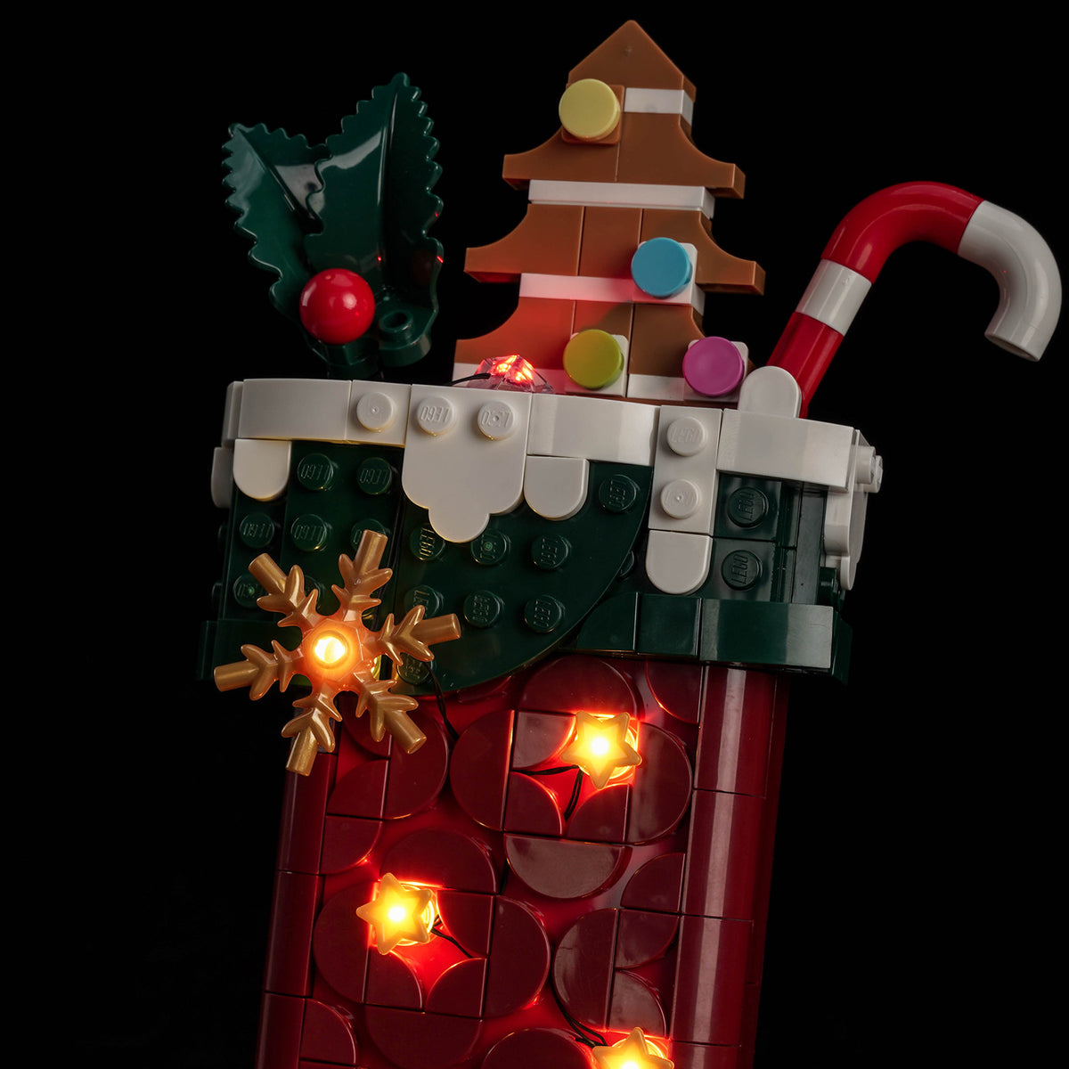 BrickBling Beleuchtungsset für LEGO Weihnachtsstrumpf 40958