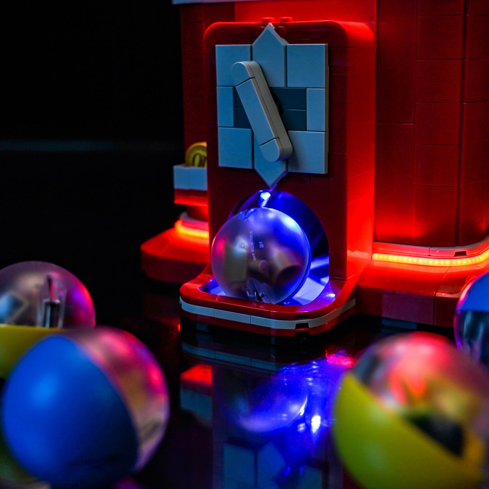 BrickBling Lichtset für LEGO Ideas Minifiguren-Verkaufsautomat 21358, warme Farbversion